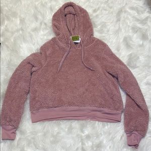 Mauve Teddy Hoodie